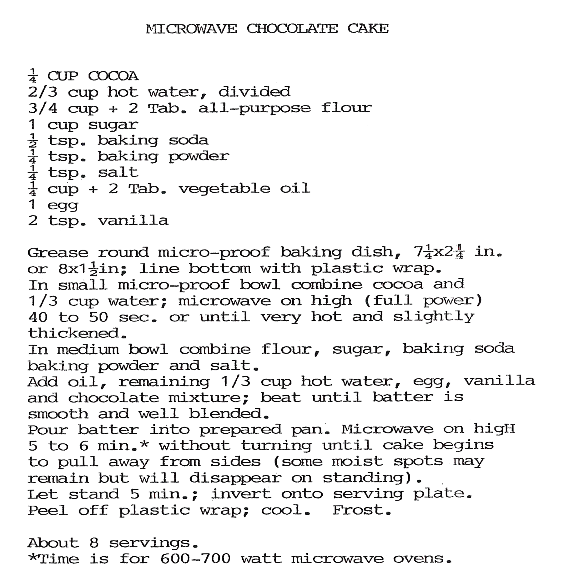 Microwave Chocolate Cake Image